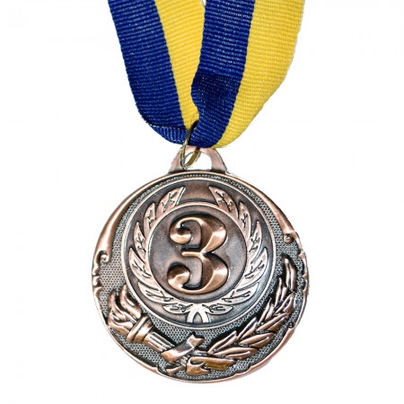 Медаль наградная 43506 Д7см 3 место Бронза